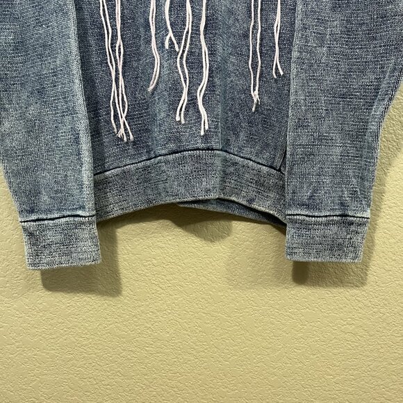 GRIMES Miss Anthropocene Denim Knit9000 Turtleneck Sweater XL - Picture 3 of 9